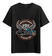Tshirt Muscle Freaks Vintage Motorcycle Style - Black - View 1