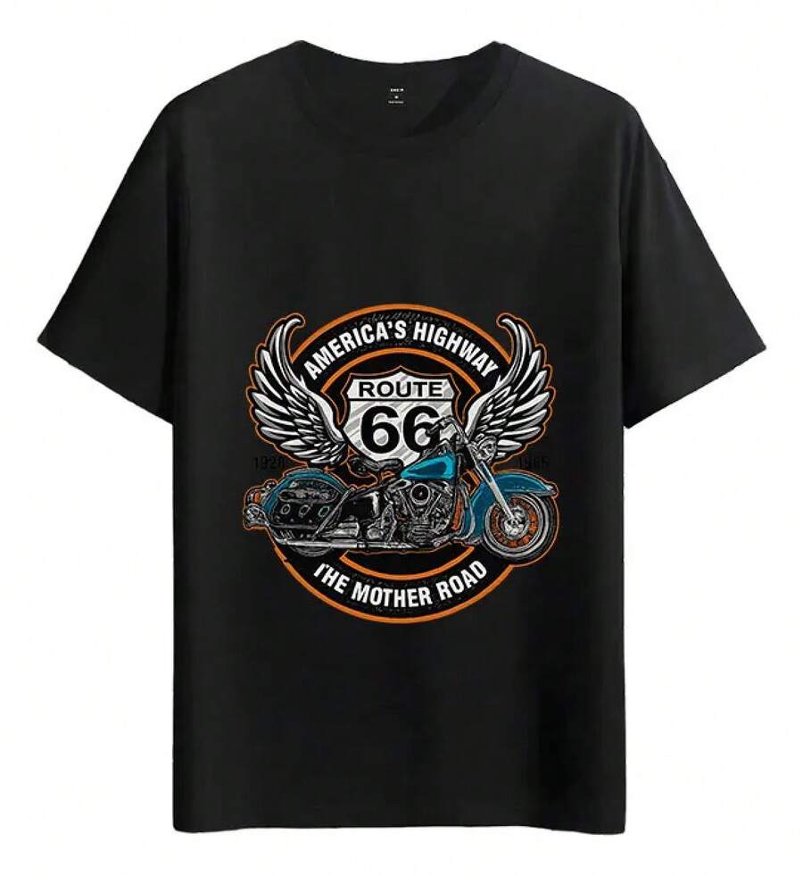 Tshirt Muscle Freaks Vintage Motorcycle Style - Black - View 1