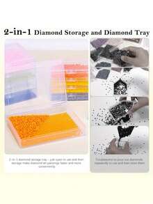 30-Pack Diamond Painting Trays, Diamond Art Trays With Lids, Diamond Art Storage Containers And Organizing Trays, Upgraded Raised Dot Bottom Design For Efficient Production - Sets - View 6