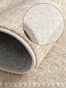 1pc Light Color Bohemian Style Living Room Rug, Suitable For Kitchen, Dining Room, Bedroom, Room Holiday Decor, Indoor/Outdoor, Office, Lobby, Anti-Slip Doormat, Bathroom Rug, Hallway, Study, Gaming Area - Apricot - View 4
