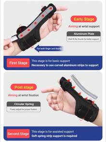 Cofoe Tala de Punho com Suporte Fixo para o Polegar, Tala de Punho Ajustável para o Polegar, Tala de Suporte de Punho em Tecido Respirável com Estabilizador, Adequada para Mão Esquerda ou Direita, Uso Diário, Desportos, Digitação, Homens e Mulheres - KF-GDD-F04 - Ver 5