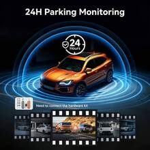 IMX678 4K+4K Car Dash Cam, 12-Inch Rearview Mirror Camera, 4K Front And 4K Rear Reversing Camera, Full Touchscreen Display, With UHD Night Vision,5.8GHz WiFi, ADAS, Voice-Controlled, External GPS, Loop Recording, 170° Wide Angle, Optional 64G TF Card - 10" 4K+4K Full-featured | WiFi, GPS, ADAS, BSD, LCA, Voice Control - View 8