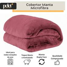 Microfiber Fleece Blanket, 180 Thread Count, Ultra Soft, 1 Piece, Velvety Touch, Single, Double, Queen - 臉紅 - 查看 6