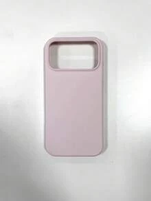1件 矽膠手機殼，適用於 Apple 17 Pro Max、16 Pro、13 Pro、15 Plus、12 Pro、14 Plus、11，純色簡約，男女通用保護殼 - 淺粉色 - 查看 9