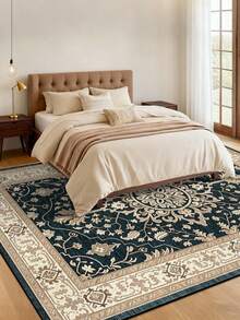 1pc Green Rug Persian Style Area Rug Living Room Bedroom Rug Plush Carpet Rug The Perfect Mother's Day Gift Soft And Skin Friendly Rug Floor Covering Room Decor Multiple Sizes Fluffy Carpet For Living Room Bedroom Suitable For All Seasons Washable - Teal Blue - View 10