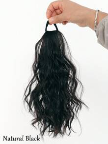 12inch Hair Ponytail Extensions Wig Wavy Curly Ponytail Hairpiece With Elastic Rubber Band Fluffy Wavy Ponytail For Women Wear - Multicolor - View 11
