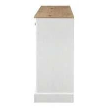 Large Sideboard With 4 Doors And 2 Drawers, Modern Storage Unit For Dining Room And Living Room, 150 X 40 X 86 Cm (L/W/H) – (Antique White) - 自然色 - 查看 10