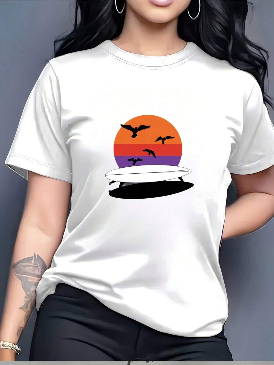 El corte cómodo y relajado favorece todas las formas del cuerpo, mientras que el material de alta calidad se siente suave al contacto con la piel y ofrece comodidad duradera. - Blanco - Ver 1