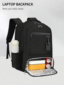 17.3 Inch Laptop Backpack With USB Charging Port, Waterproof Travel Backpack, Unisex, Handheld, Airplane Carry-On, Insulated Cooler Bag, Student School Bag, Portable Computer Backpack - Multicolor - View 8