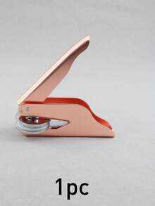 Custom Text Library Embosser Stamp, Vintage Floral Monogram Style Personalized Pliers Stamp, Elegant Name Seal For Books, Two Kinds Of Seals, Invitations, Business Branding, Customized Paper Stamp For Daily Use, Customizable Gift For Wedding - Style a - View 11