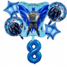 Warner Bros 藍色卡通英雄圖案鋁箔氣球套裝 數字氣球 生日派對裝飾用品 - 如圖 - 查看 16