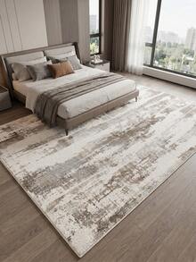 1 Stück moderner abstrakter Teppich, Teppich mit mehrfarbigem Streifenmuster, weich anzufassender kurzer Flor zeitgenössischer Bodenbelag, geeignet für Schlafzimmer, Esszimmer, Büro, Heimdekoration und Fußmatte, einsetzbar für verschiedene Anlässe wie Musikfestivals, Hochzeiten und täglichen Hausgebrauch - Verschiedenfarbig - Übersicht 4