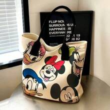 Túi đeo vai Disney Mickey Mouse, Túi tote vải canvas Mickey Minnie, Kiểu công chúa, Túi tote đeo vai hoạt hình dễ thương chất lượng cao, Túi xách tay nhẹ, dung tích lớn, đa năng. Chất liệu vải canvas mềm mại và bền chắc, thoải mái và bền bỉ, phong cách học đường trẻ trung, thời trang, phù hợp cho trường học, đi làm, mua sắm, làm túi đựng laptop, túi xách đi học, đựng văn phòng phẩm, ba lô cho bé gái, túi vải canvas. - Mini bốn màu - Xem 14