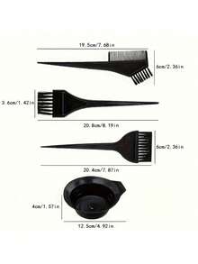 WANMEI 13pcs Professional Hair Coloring Tool Set, Includes Reusable Hair Dye Brush, Gloves, Clips, Etc., A Complete Home Hair Dyeing Tool Set, Providing Salon-Level Hair Coloring Experience - Multicolor - View 6