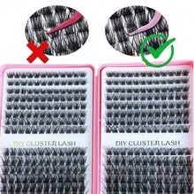LIMEIKAI 384pcs Eyelash Extension Kit - Individual Eyelashes Set, D-Curl, Multiple Lengths, Odorless, Easy To Apply For Home Makeup Books - View 9