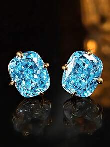 1 Đôi bông tai đính đá Cubic Zirconia lãng mạn, thích hợp cho phụ nữ dự tiệc, lễ đính hôn, kỷ niệm, cũng là món quà lý tưởng cho Ngày Valentine. - 1 # - Xem 17
