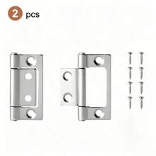 2Pcs Retro Bronze 2-Inch Non-Mortise Door Hinges, Vintage Flush Furniture Hinges For Kitchen Cabinet Cupboard Wardrobe Shoe Cabinet, Wooden Jewelry Box Fitting Replacement Door Handles - Furniture Hinges - View 13
