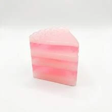 1 Stück geschichtete Kuchenscheibe Quetsch-Stressball, Dessert-Thema Gelee Plüschtier, quetschbar dehnbares Stresslinderungsspielzeug, geeignet für Kinder und Erwachsene, toll als Schule, Schul-Stresslinderungsbedarf - Verschiedenfarbig - Übersicht 16