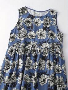 Women Midi Dresses - Baby Blue - View 2