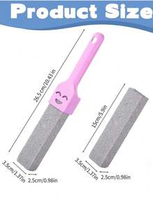 1 pièce/2 pièces Bâton de pierre ponce pour le nettoyage des toilettes, puissant pour l'élimination des taches, outil de détartrage et de nettoyage des salles de bain - Rose bonbon - Voir 6