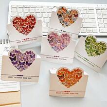 6 Pieces/Holiday Greeting Card Love Butterfly Card Holiday Message Card Paper Gift Blessing Paper Card - Sets - View 6
