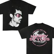H Arry Styles Tour 2026 T-Shirt - Black - View 1