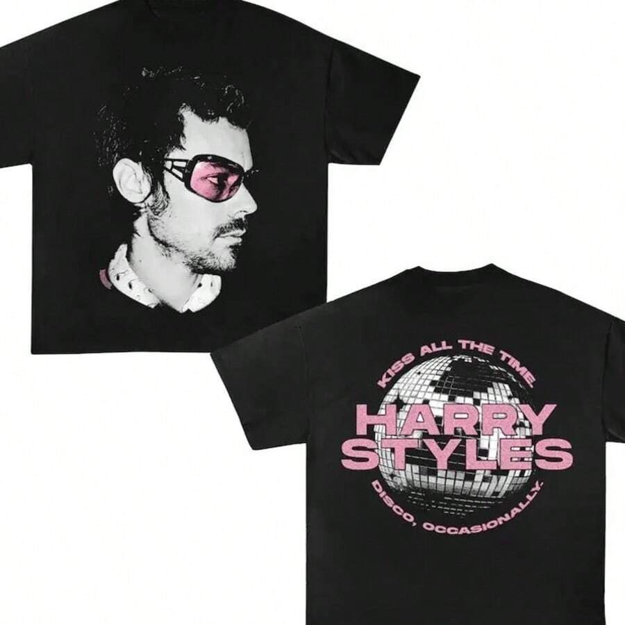 H Arry Styles Tour 2026 T-Shirt - Black - View 1