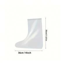 50 piezas Cubiertas de zapatos transparentes e impermeables para exteriores - Producto desechable antideslizante lavable de alta calidad, hecho de material duradero, adecuado para uso al aire libre, perfecto para días lluviosos, deportes, ciclismo y uso diario. Diseñado específicamente para botas de lluvia y zapatillas, fácil de transportar para viajes al aire libre, también adecuado para uso doméstico - Multicolor - Ver 5