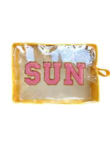 1個防水透明防曬化妝包，防水拉鍊化妝包，便攜式旅行防曬天鵝絨貼片小化妝包，EVA塑料防曬收納盒，適用於度假、浴室、夏季海灘、游泳和旅行 - 彩色 - 查看 19