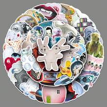 50張夢幻核心超現實主義風格貼紙，Weirdcore美學貼紙包，趣味Ins夢幻核心藝術貼紙，幻想時尚塗鴉貼紙，適用於筆記本電腦、手機、汽車、滑板、水杯、計畫本、日記等學校用品 - 多色A - 查看 2