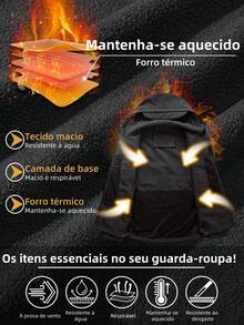 Tactical Military Jacket Made Of Soft Shark Skin - Black - View 8