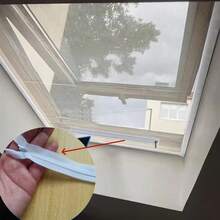 Upgraded Zippered Skylight Mosquito Screen Mesh, Window Bottom Zipper, Easy Opening And Closing, Zippered Window Screen, Breathable, Simple Installation - White Mesh Bottom Zipper - View 7