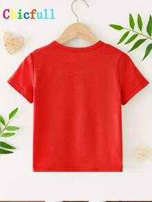 God Says I'm A Cat T-Shirt For Girls - Red - View 2