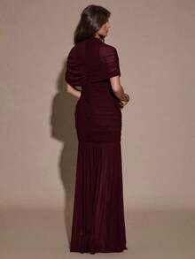 Women Midi Dresses - Granate - View 2