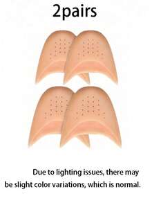 1/2 Pairs Silicone Toe Protectors, Suitable For High Heels And Ballet Shoes, Soft & Comfortable, Adjustable Size, Anti-Friction Breathable Forefoot Pads - / - View 6