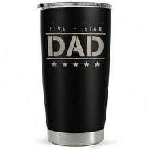 这款20盎司不锈钢保温杯印有趣味十足的“#1 DAD”营养成分表和“这就是一位了不起的爸爸的样子”字样，可重复使用，可手洗，配有透明杯盖。冷热饮皆宜，是居家、办公、旅行、运动的理想之选，也是父亲节、生日、节日等场合的完美礼物。 - 黑灰色 - 查看 9