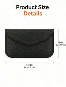1pc RFID Signal Blocking Faraday Bag, Anti-Tracking GPS Shielding Pouch, Suitable For Phones And Car Keys, Prevents Hacker Attacks, Protects Privacy, Ideal For Daily Commute And Parking Use - Signal Shielding Bag - View 4
