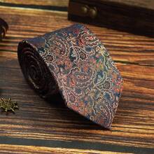 1 chiếc cà vạt phong cách Anh dệt jacquard, rộng 8cm làm thủ công, phụ kiện vest trang trọng mang hơi hướng cổ điển - Nhiều màu - Xem 9