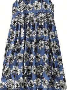 Women Midi Dresses - Baby Blue - View 3