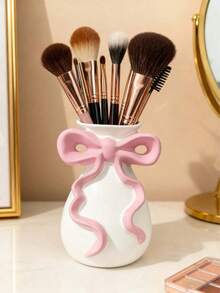 1 Stück elegante Schleife Make-up Aufbewahrungsbox, geeignet für Heimdekoration, Schlafzimmer, Büro, Studentennutzung, Aufbewahrung, Hochzeitsdekoration, Schmuckorganisator, Partydekoration, ein ideales Geschenk - Mehrfarbig 2 - Übersicht 2