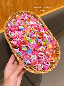 20pcs Assorted Colorful Cartoon Rings, Suitable For Daily Wear - one-size - View 5
