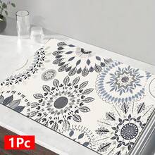 1pc Bohemian Pattern Printed Absorbent Dish Drying Mat, Espresso Machine Countertop Absorbent Mat, Sink Drainage Mat, Soft Faucet Absorbent Mat, Sink Cup Mat, Home & Kitchen, Bathroom Accessories - Multicolor - View 15