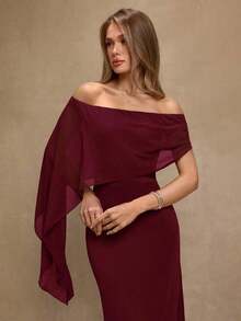 Women Midi Dresses - Bordeaux - View 5