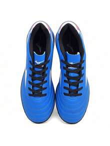 Men's Adult Soccer Cleats, Glued And Stitched, Cheap - Royal/White - View 2