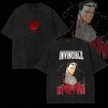 Playeras de hombre de algodón, album del Mundial 2026, Emperor Mark - Camiseta y Sudadera Invencible Lavada, Camiseta Vintage con Estampado de Cómics, Camiseta Lavada de Programas de TV, Camiseta de Algodón Grueso, Camiseta Unisex, Camisetas con Estampado para Hombre, Top de Tela, Ropa Urbana Oversized, Ropa Masculina, Merchandising de Anime, Mundial 2026, cruz azul - Negro - Ver 5
