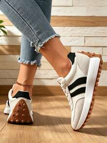 Soft-Soled, Comfortable Women's Shoes, Versatile Casual Retro Sneakers - 白色 - 查看 3