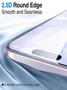2片裝 - 透明強化玻璃螢幕保護貼，適用於 iPhone 17/16/15/14/13/12/11 Pro Max/17 Pro Max/16 Pro Max。防刮、防碎、耐摔。必備手機配件。防水、防震、防刮、防指紋。適合日常使用、辦公室和居家使用。可與手機殼相容。 - 無色 - 查看 4