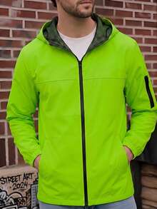 Men's Sports Jacket, Comfortable , Suitable For Sports, Running And Daily Wear Spring - Green - View 1