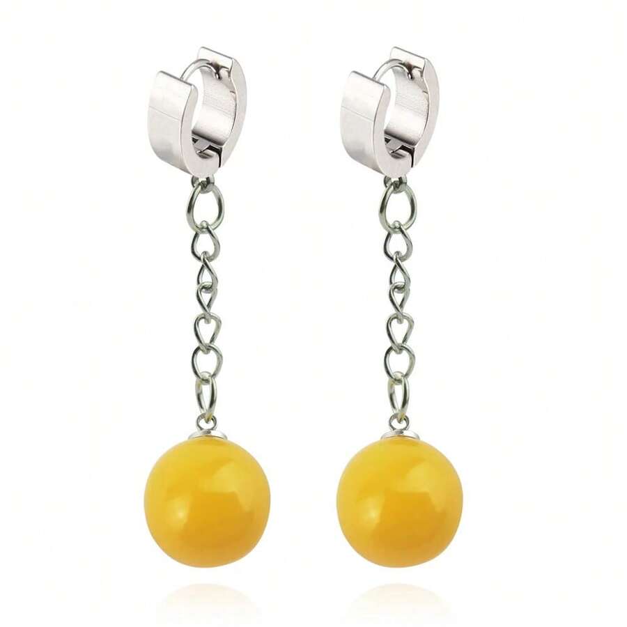 Anime Potara Clip Earrings Son Zamasu For Cosplay, Unisex, Jewelry And Accessories For Men And Women - E269 銀色 - 查看 1