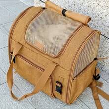 Airline Approved Expandable Cat Backpack Carrier - Breathable 4-Sided Mesh Ventilation And Lockable Zipper - Multicolor - View 8